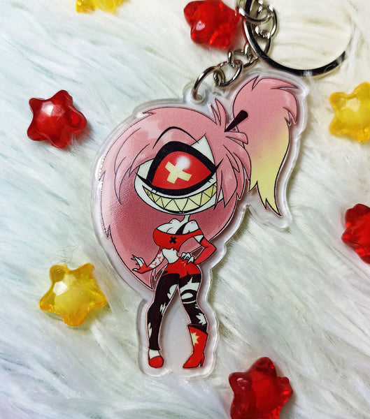 Llavero Hazbin Cherry Bomb