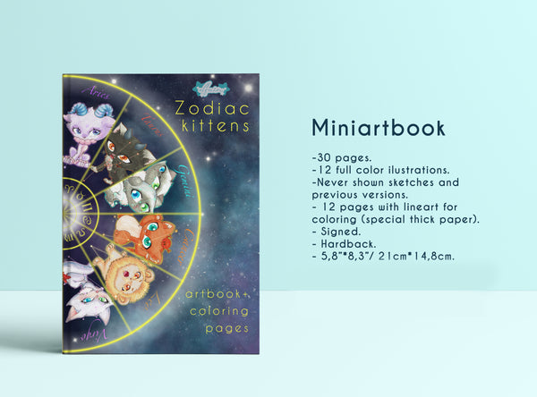 PREORDER Zodiac Kittens mini artbook