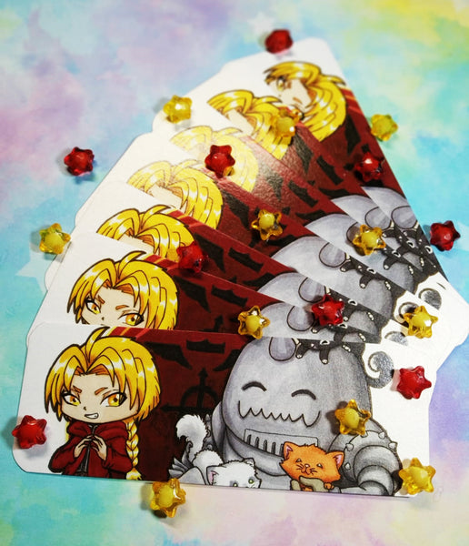 Cute Edward and Alphonse Bookmark Marcapáginas