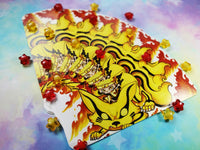 Cute Naruto and Kurama Six Path Bookmark Marcapáginas