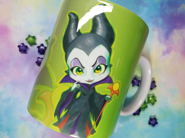 Cute Maleficent mug taza