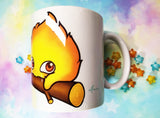 Cute Calcifer mug taza