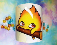 Cute Calcifer mug taza