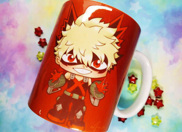 Cute Katsuki mug taza