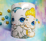 Cute Hercules and Pegasus mug taza