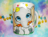 Cute Dumbo mug taza