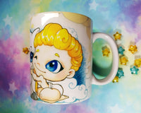 Cute Hercules and Pegasus mug taza