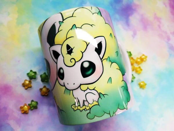 Cute Shiny Galar Ponyta mug taza