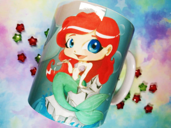 Cute Ariel mug taza