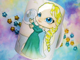 Cute Elsa mug taza