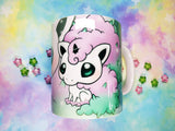 Cute Galar Ponyta mug taza