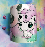 Cute Galar Ponyta mug taza