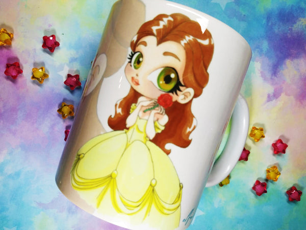 Cute Belle mug taza Bella