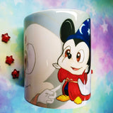 Cute Sorcerer Mickey mug taza