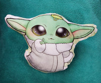 Mini Plush pillow baby Yoda Cojín de peluche 32cm