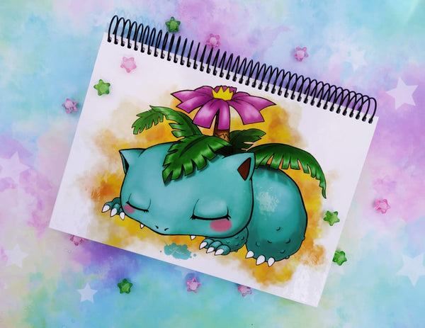 Cute Venusaur sketchbook cuaderno A5