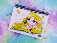 Cute Rapunzel sketchbook cuaderno A5