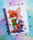 Cute Zootopia sketchbook cuaderno A5