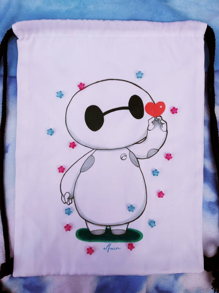 Mochila de tela canvas gymbag Baymax
