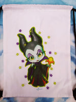 Mochila de tela canvas gymbag Maleficent Malefica