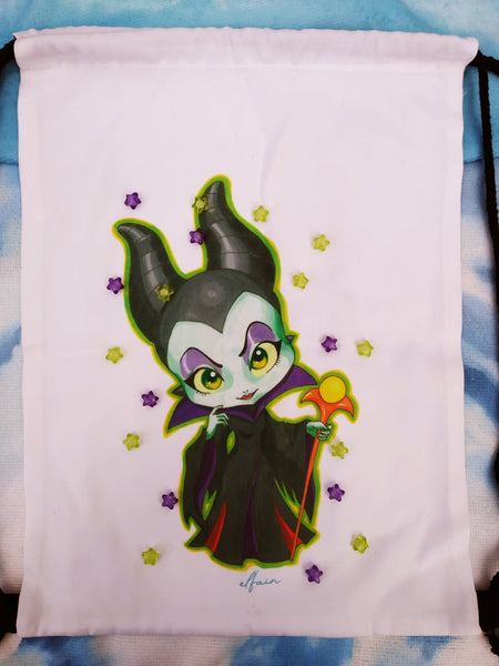 Mochila de tela canvas gymbag Maleficent Malefica