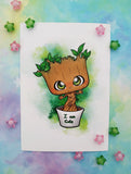 Print baby Groot A4