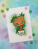 Print baby Groot A5