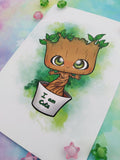 Postal baby Groot postcard