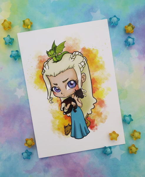 Postal Daenerys postcard