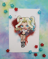 Postal Harley Q postcard