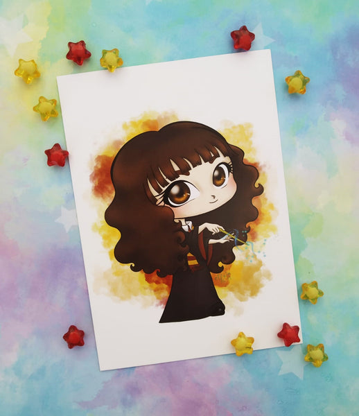 Postal Hermione postcard