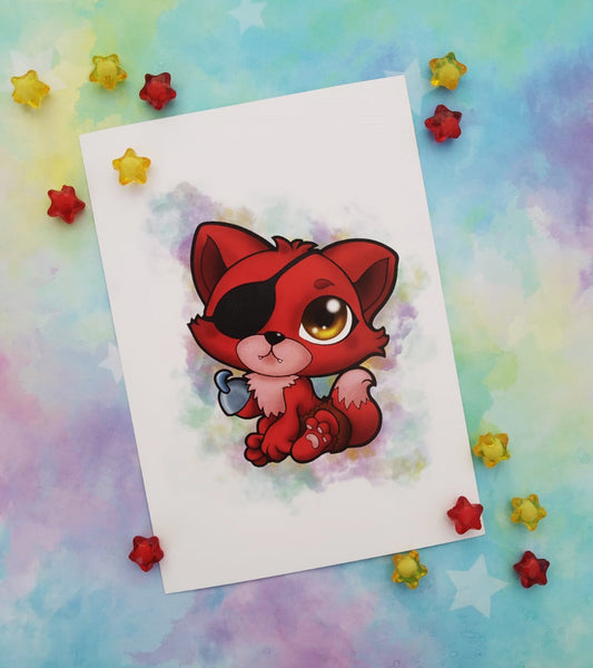 Postal Foxy postcard