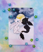 Postal Fury Moon postcard