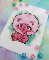 Print Lion lámina A4