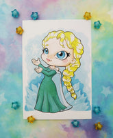 Postal Elsa postcard