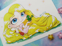 Postal Rapunzel postcard