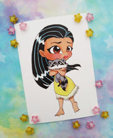 Postal Pocahontas postcard