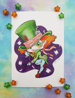 Postal Sombrerero Mad Hatter postcard