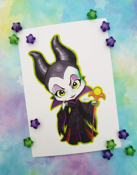 Postal Malefica Maleficent postcard