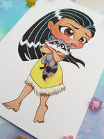 Print Pocahontas lámina A4