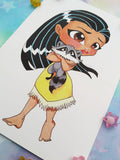 Print Pocahontas lámina A5