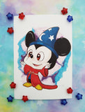 Postal Wizard Mickey Mago postcard