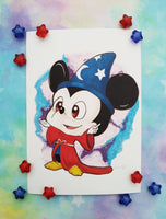 Print Wizard Mickey Mago lámina A5