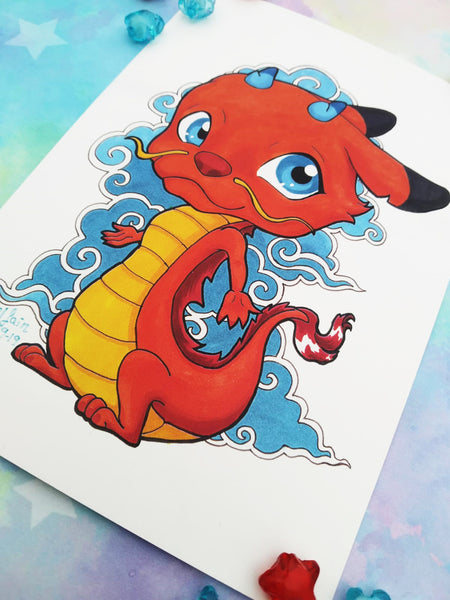 Print Mushu lámina A4