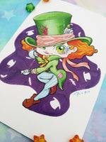 Postal Sombrerero Mad Hatter postcard