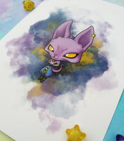 Postal Beerus postcard