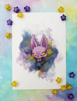 Postal Beerus postcard