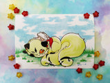 Postal Inuyasha y Kirara postcard
