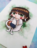 Print Mononoke lámina A4