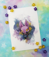 Postal Beerus postcard